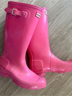 Hunter Pink Women's Rain Boots